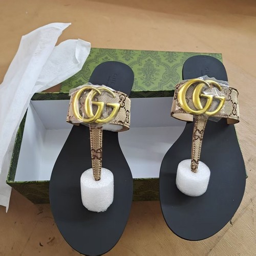 Gucci marmont thong sandals - gg,