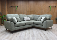 'Theodore' Corner Sofa Olive