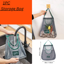 Hanging Mesh Storage Bags-Durable Fruit and Veg Net Bag Potato shopping Bag
