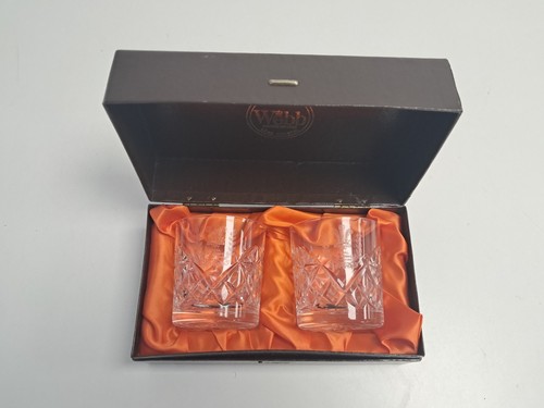Webb crystal glasses box - crystal,