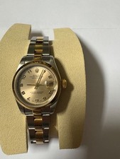 Rolex Date-Just 31mm Lady's Watch 18K Yellow Gold Steel Ref 78243