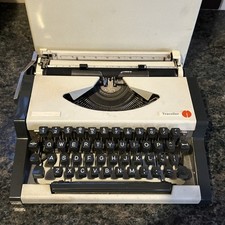 Olympia Traveller Vintage Cased Typewriter Functioning Retro