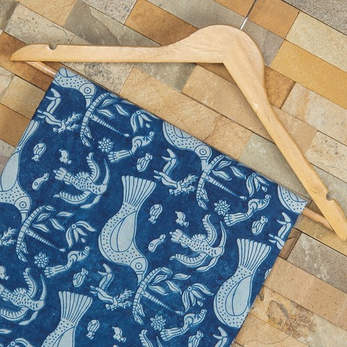 Indian bird block - indian, fabric