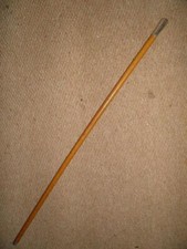 Vintage SWAINE-BRIGG Military Swagger Stick - H/m Silver Top & Ferrule 1953​