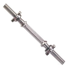 York Spinlock Dumbbell Bar Steel Weight Lifting Handle with Collars 14" or 16"