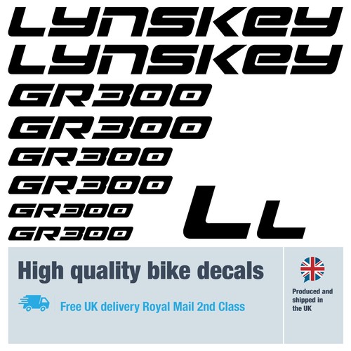 Lynskey gr300 bike - labels, /