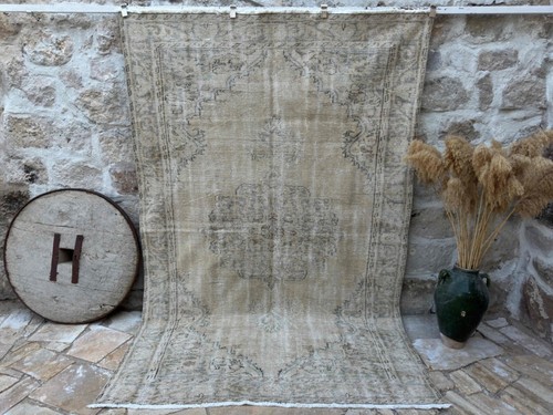Hand knotted vintage area - hand-knotted,