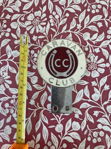 Vintage caravan club car - caravan, badge
