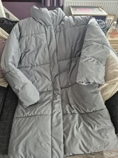 Grey Puffa Coat Size 16