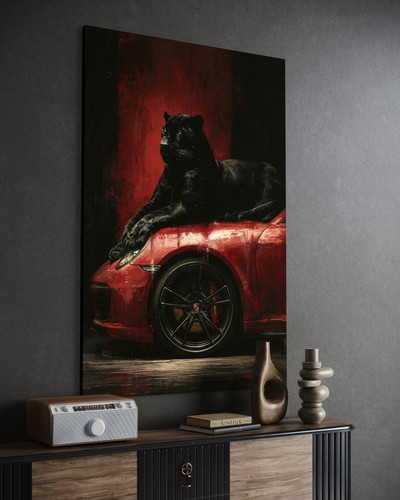 Puma canvas picture coloured - canvas,