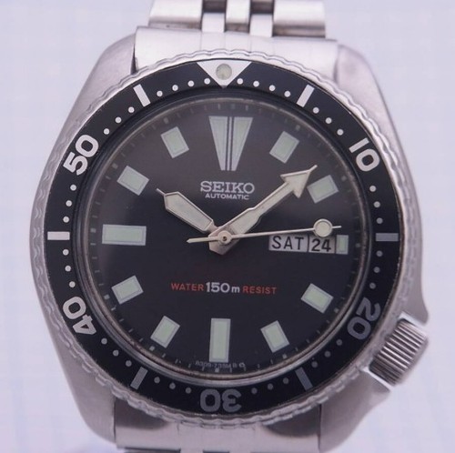 Vintage seiko 6309 7290 black - seiko, 6309-7290