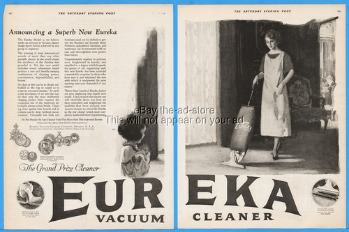 1922 eureka vacuum cleaner - eureka, co