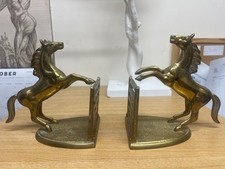 VGT Pair of Brass Horse Bookends #5040