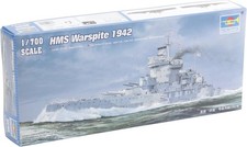 Trumpeter 1/700 British Royal Navy HMS Warspite 1942 Scale Model Kit