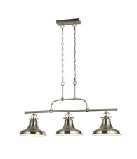 3 Light Pendant Chrome Industrial Style Table/kitchen Island Brand New In Box