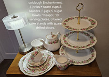 PRICE REDUCED. Job lot. Colclough Enchartment China . Wedding/afternoon tea