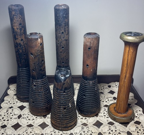 Vintage set yarn - 6, bobbin