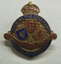 ULSTER DAY 1912 Pre-Union Ireland enamelled pin badge by Gibson & Co Ltd Belfast