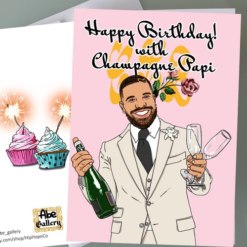 Drake birthday card - card,