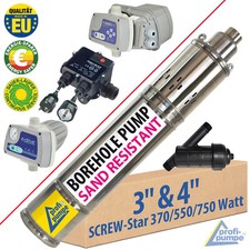 DEEP WELL WATER PUMP BORE HOLE PUMP SUBMERSIBLE WITH AUTO FLOW PRESSURE CONTROL