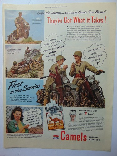 1944 camels cigarettes - 1944,