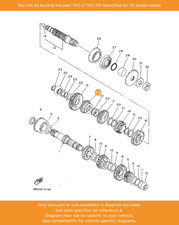 YAMAHA Gear, 4th Wheel (22t)