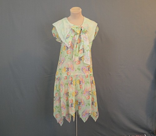 Vintage 1920s green - 1920s, floral