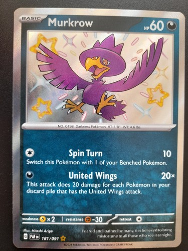 Pokemon tcg murkrow - tcg,