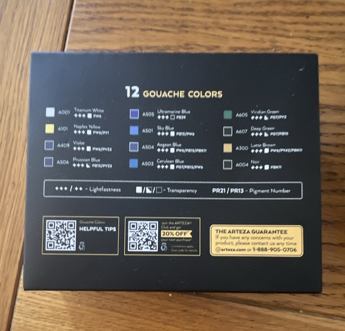 Arteza premium gouache - premium, paints