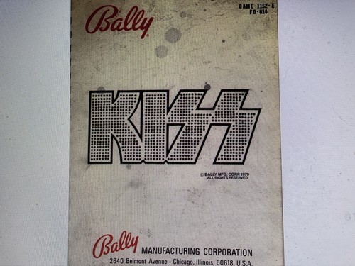 Pinball machine bally kiss - machine,