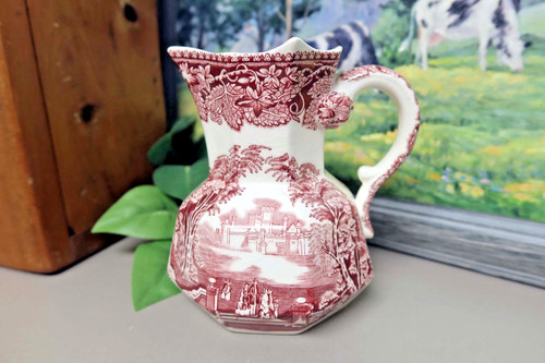 Mason ironstone pink red - ironstone,