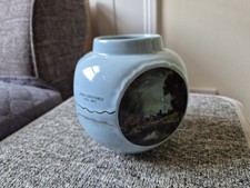 Vintage Blue Ceramic Twining