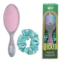 Wet Brush Original Detangler Hair Brush & Satin Scrunchie Wicked Friendship 