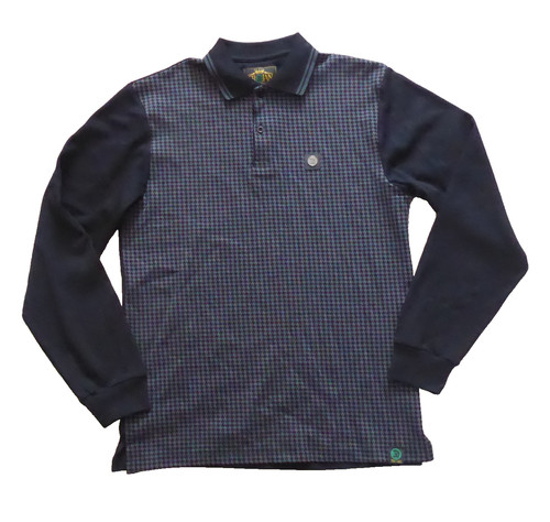 Trojan houndstooth panel black - houndstooth,