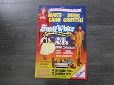 Marti Caine & Derek Griffiths Snow White Seven Dwarfs 1990 Strand Theatre Poster