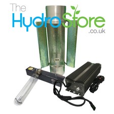 Solistek 1000W Digital Ballast Light Kit 6" Cool Tube Reflector HPS Bulb 