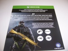 Rainbow Six Siege Gold Weapons