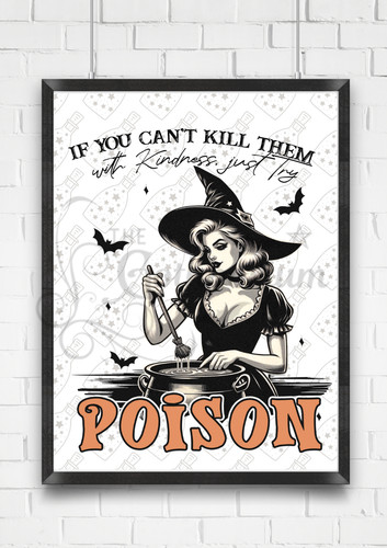 Kitchen witch print - kitchen,