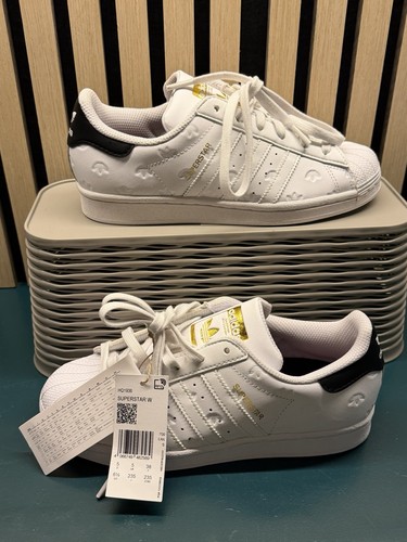 Adidas superstar white gold - white,