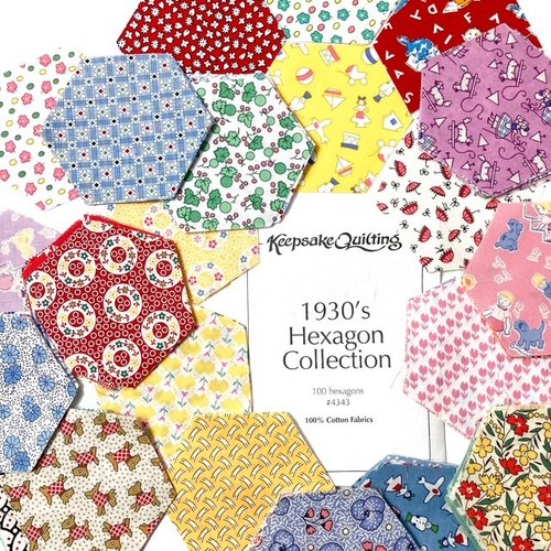 Hexagons keepsake quilting - hexagons,