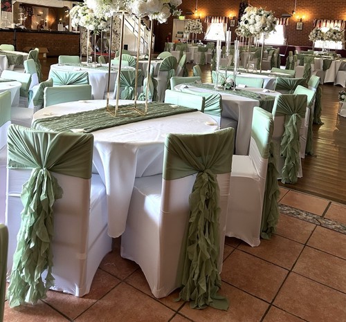 Sage green chair hoods - chair, &