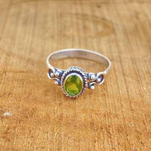 Solid 925 silver peridot women - solid,
