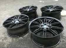 Genuine BMW MV4 19" 3 SERIES Alloy Wheels: GLOSS BLACK E90 E91 E92 E93 "SQUARE"