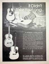1974 Alvarez Yairi Guitars - Vintage Print Advertisement