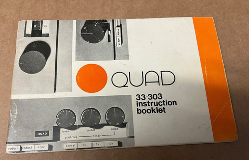 Quad 303 instruction - quad, 33-303