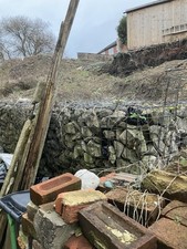 Rockery garden wall - wall, stone