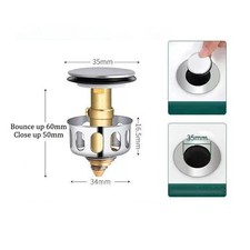 Bath Basin drain Full Copper
