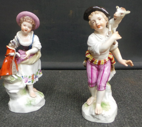 Dresden pair 18th century - pair,