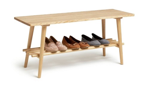 Swen shelf shoe bench oak - 1,