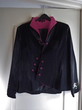 LADIES JACKET: Oriental – Black + Pink: Gorgeous! BN no Tag: 3XL 16/18